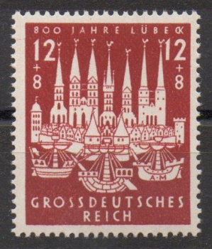 Michel Nr. 862, Hansestadt Lübeck postfrisch.